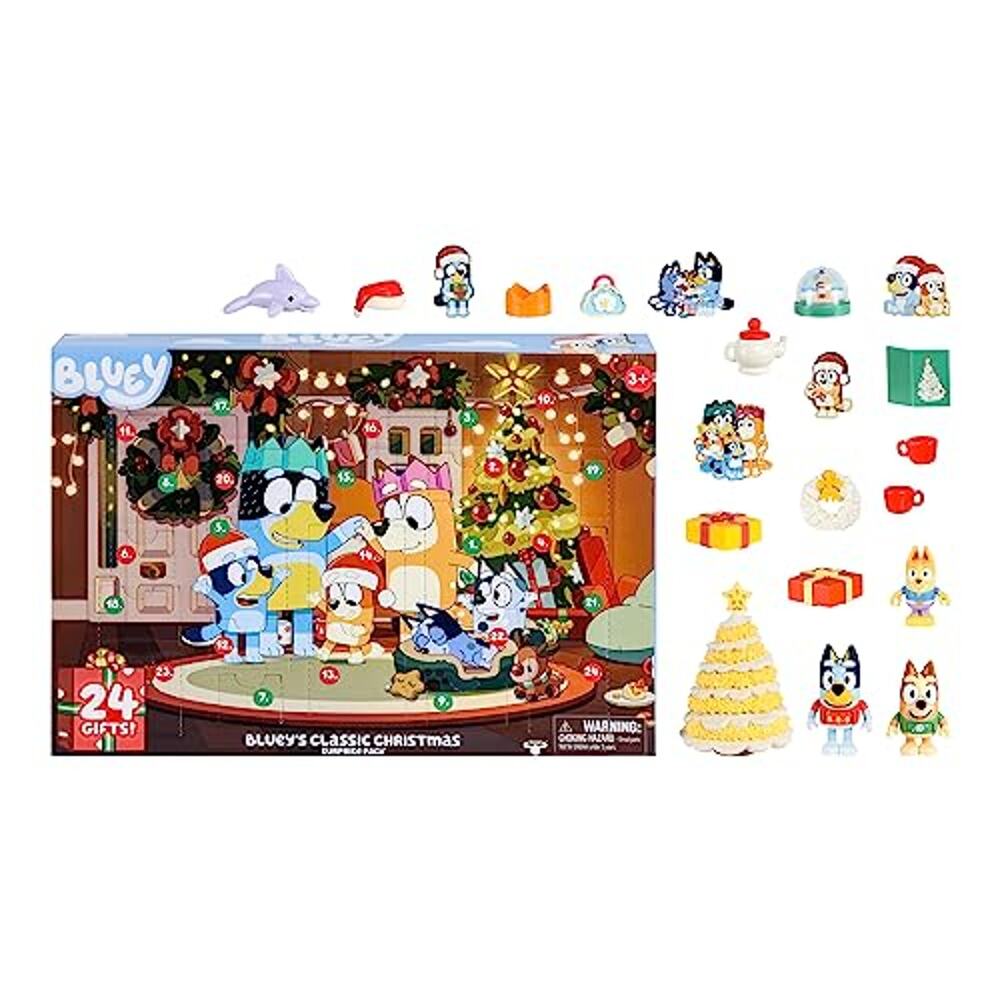 Bluey's Exclusive Classic Christmas Advent Calendar - 24 Exclusive Figures NWT